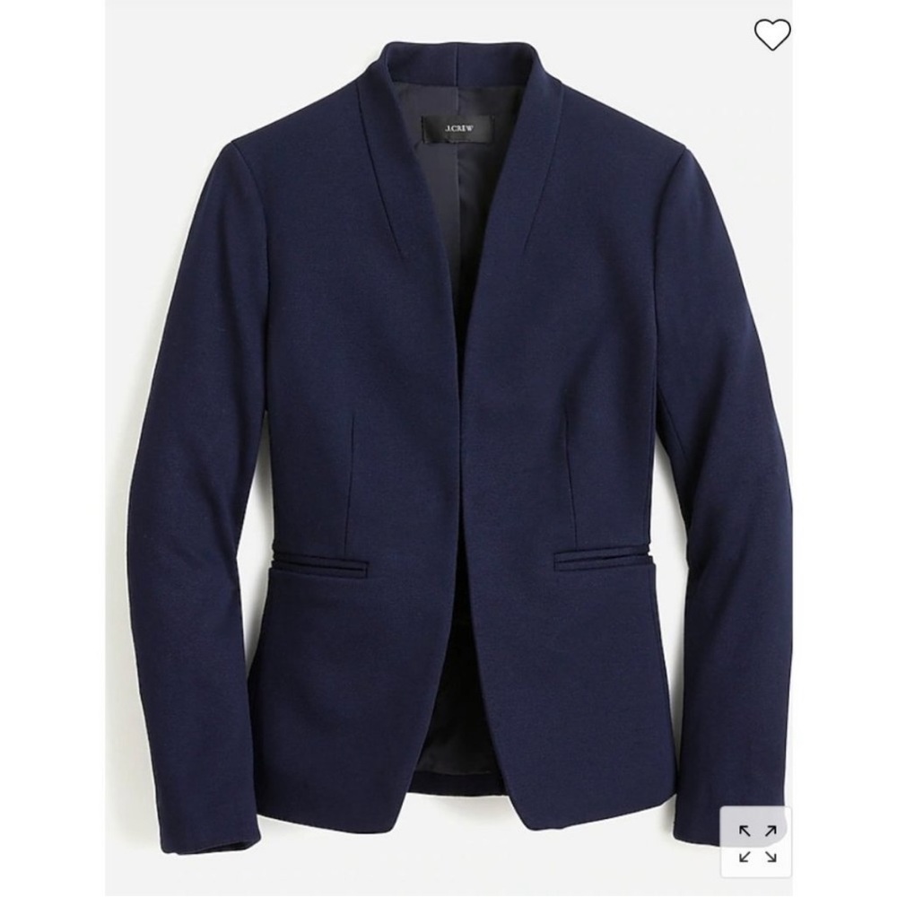 Women’s cropped going out blazer stretch twill